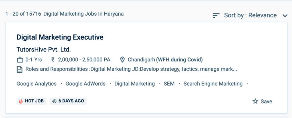 Jobs in Digital Marketing
